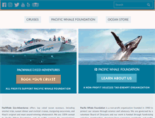 Tablet Screenshot of pacificwhale.org